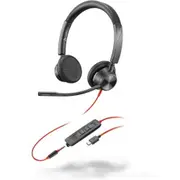 HP Poly Blackwire 3325 USB-C/A/3.5mm Wired On-Ear Headset - Teams Certified Noise-Canceling Mic / Dynamic EQ / In-line Control [8X222AA]