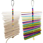 869 Pk2 Big Stickys Bird Toys Chewable Colorful Medium size Bird Made USA