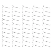 50 Pc Chrome 8" Long Gridwall Hooks Grid Panel Display Wire Metal Hanger Retail