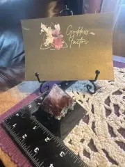 Small Orgonite W/Shungite Pyramid Garnet