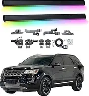 BJOHQ Electric Running Boards Compatible for Ford Explorer 2013-2019 with Light, SUV, Off-Road & Pickup Trucks - Retractable Truck Steps & Nerf Bars