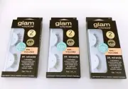 3 X Manicare Glam 24 Miranda Eye Lashes Volume Mink Effect - Brand New in Box