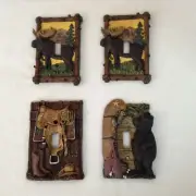 Vintage Moose (2), Bear & Western Single Light Switch Wall Plate Covers - NEW