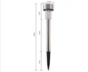 10Pack Solar Garden Lights Stainless Steel, Waterproof LED Solar Powered Pathway Lights Outdoor Landscape Lighting for Lawn, Patio, Yard and Walkway