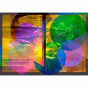 ACEO Art Card Abstract Signed Print (2.5" x 3.5") Progressive Intervention