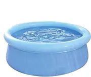 Inflatable Pool for Kids, Round Blow-Up Toddler Swimming Pond, Large Inflated Water Playground, Fun Bathtub for Home, Garden, Yard & Patio Use, 72 x 20 inches