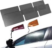 Sun Bat Static Cling Window Shade (6Pack)-The Only Certified Car Window Sun Shade for Baby Proven to Block 98.80% UVR Visible Car Seat Sun Protection Film