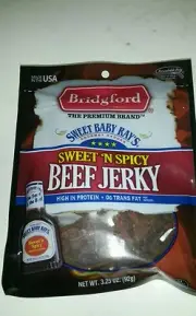 Bridgeford beef jerky sweet baby ray's (sweet n spicy) 2.85 oz