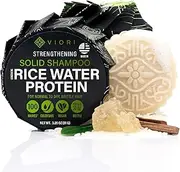 Shampoo Bars, Hidden Waterfall - Handcrafted with Longsheng Rice Water & Natural Ingredients - Sulphate-free, Paraben-free, Cruelty-free, Phthalate-free, pH balanced 100% Vegan, Zero-Waste - Best for Any Curly, Wavy, Grey, Straight, Coloured Hair