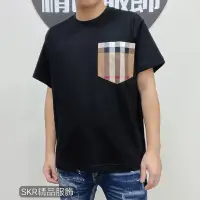 在飛比找蝦皮購物優惠-［SKR精品服飾］BURBERRY 口袋格紋 短T