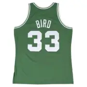 Boston Celtics Larry Bird 33 Road 1985-86 NBA Hardwood Classics Swingman Jers...