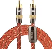 KMLP RCA Cable Adapter EMK TZ/A 2m OD8.0mm Gold Plated Metal Head RCA to RCA Plug Digital Coaxial Interconnect Cable Audio/Video RCA Cable