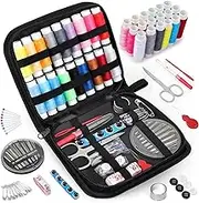 BUYLONG Sewing Kit, Needlework Set with Sewing Supplies and Accessories for Grandma, Mom, Friends, Adults, Beginners, Travelers, Portable Sewing Supplies Accessories