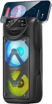 Portable Bluetooth Speaker 10W Dual Pairing Wireless Stereo HD Sound,with Lights