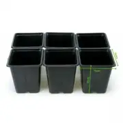 24x Plastic Flower Pot Plant Nursery Flowerpot Seedlings Planter Containers