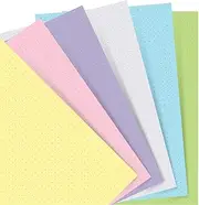 Filofax Pocket Pastel Dotted Notebook Refill 60 Sheets