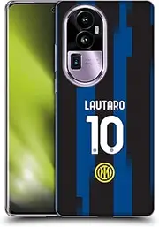 Head Case Designs Officially Licensed Inter Milan Lautaro Martnez 2023/24 Players Home Kit Soft Gel Case Compatible with Oppo Reno10 Pro+