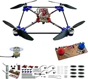 Quadrotor Drone DIY Kit, A Unique STEM Project with Brushless Motor, Optical Flow Floating, One-Click Start and Landing as Well as 360° Rotation for DIY Enthusiasts to Understand The Basics of