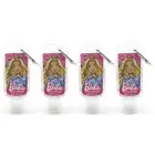 4x Barbie Kids Hand Sanitiser Instant Gel 75% Alcohol Pocket/Travel Size 50ml