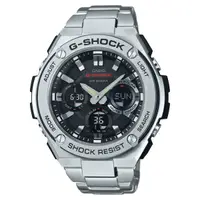 在飛比找蝦皮商城優惠-CASIO G-SHOCK太陽能不鏽鋼雙顯腕錶GST-S11