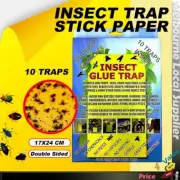 Insect Glue Yellow stick paper Fly Aphids Wasp Catcher Killer 17X24cm 10pc