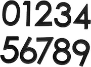 ETHZZLE 10Pcs Set Self Adhesive House Number Stickers for Door Mailbox Modern Number Decals Easy Peel Stick Design for Home Hotel and Office Address Identification