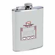 Sushi Em1 Flask 8oz Stainless Steel Hip Drinking Whiskey
