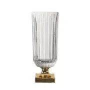 Nachtmann Crystal - Minerva Gold Footed Vase 40cm (Made in Germany)
