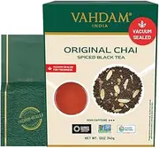 VAHDAM, India's Original Masala Chai Tea Loose Leaf 340g (170+ Cups) Blend Of Black Tea - Masala Chai Tea With Cinnamon, Cardamom, Cloves & Black Pepper | Vacuum Sealed Pack | Packaging May Vary