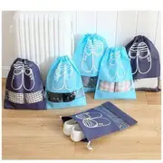 Drawstring Shoe Bag Large - Navy Blue - One Size