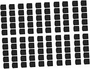 100pcs Square Plastic End Caps for Furniture Legs Tube Bung Blanking Plugs Caps Flexible Ridges for Secure Fit Protects Floors and Reduces Noise