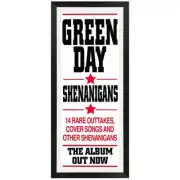 Green Day - Shenanigans Vintage Daybill Poster Framed