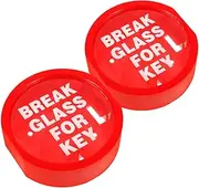 HOUDERCO 2Pcs Wall Mounted Lock Box Fireproof Emergency Key Lock Box for Secure Storage of House Keys Cards Hazardous Items for Home School Hotel Use
