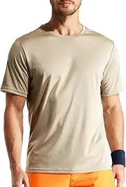 [MIER] Men's Quick Dry Workout Shirts Moisture Wicking Running Athletic Performance T-Shirts Recycled Polyester Top Tee