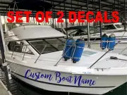 BOAT DECALS SET OF 2 CUSTOM NAME STICKER 40" PERSONALIZED DECAL LETTERING