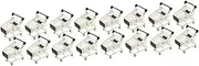[VILLFUL] 4sets Mini Shopping Cart Trolley Metal Makeup Organizer Holder Desktop Storage Toy Stylish Desktop Decor 4pcs*4