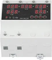 Automatic Transfer Switch 63A 3P4W LED Display Adjustable Voltage Protector for Home Generator Inverter (AC220V)