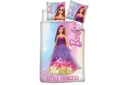 Barbie Little Princess Quilt Cover Set for Cot or Toddler Bed