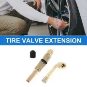 1set 90 Degree Tire Valve Extension with Flexible 75mm Tyre Valve Stem Extender