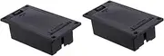 Kisangel 2 PCS Battery Holder for Guitar Pickup Compact Active Bass Pickup Battery Compartment Replacement for Old Units Space Saving Design No Terminal Screws Included