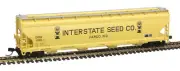 Atlas N Scale ACF 5701 Centerflow Grain Hopper Interstate Seed Co/CRDX #1058