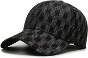 [HAMKVBPR] Baseball Cap Unisex Stretch Size Cap Youth Men and Women Sun Hat Outdoor Sports Hat(Black)