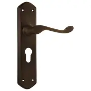 Windsor Euro Lever Set, Antique Brass