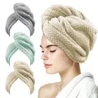 3 Pack Hair Wrap for Women, 25.4" x 9.8" Microfiber Towel, Super Absorbent, Q...