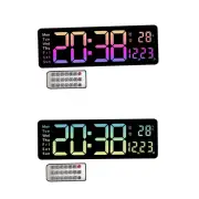 Large Wall Clock, Digital Clock, Electronic Clock, LED Display for Office, Study