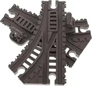 2pcs Track Bridge for Flexible Race Track for Astronaut Track Train Playset Track Train Track Buckle Railwaytrack Space Black Plastic