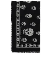 Alexander Mcqueen Light Wool Skull Scarf