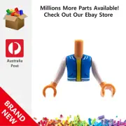 Genuine LEGO™ Nougat Torso Mini Doll Boy Blue 063 6373537 New
