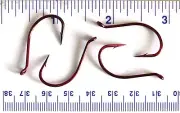1000 VMC 4299TR Rapala Live Bait Red Octopus Fish Fishing Hooks 2/0 - France