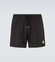 [Moncler] Moncler Logo swim trunks UK 32 black
